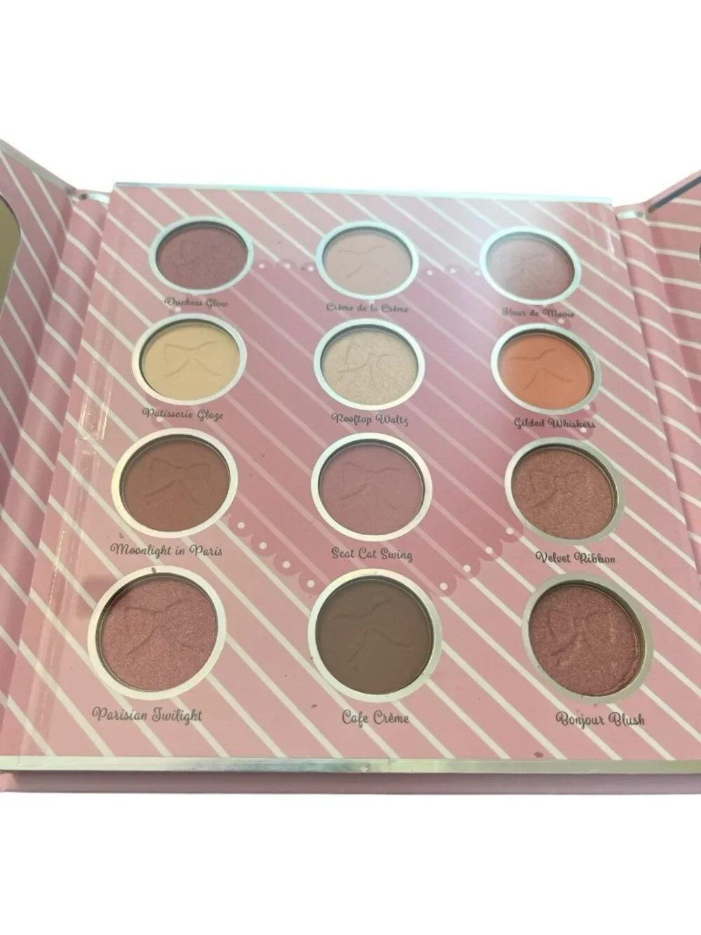 Disney The Aristocats MARIE Face Mirrors & Eyeshadow Palette Cafe Brown PInk New